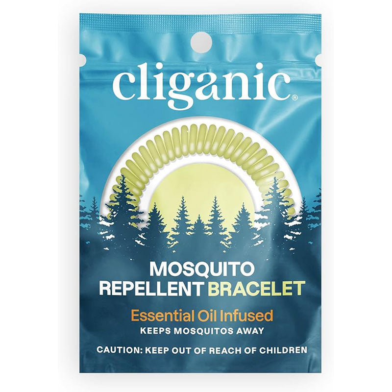 Pulseras repelentes de mosquitos Cliganic (paquete de 10)