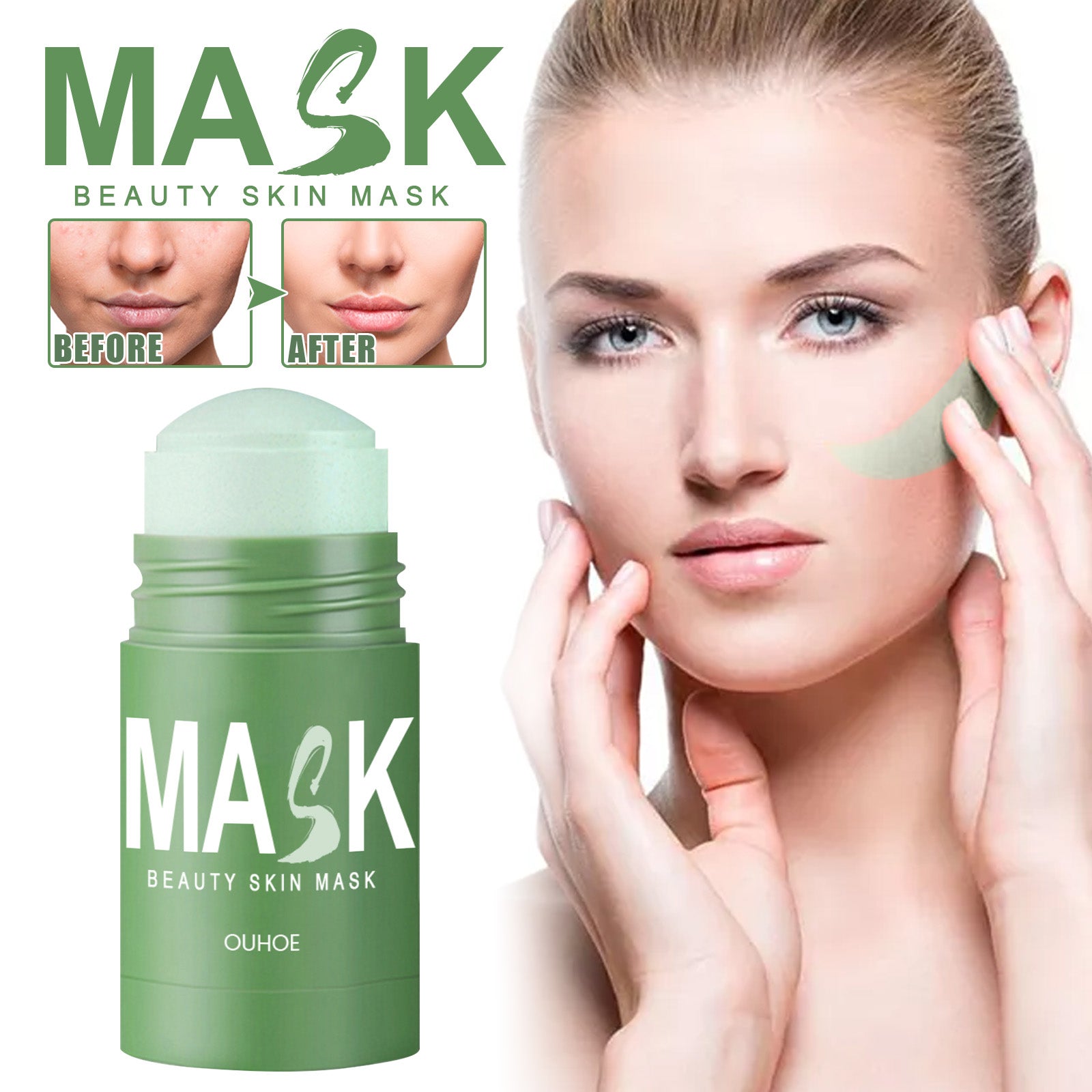 Mascarilla de belleza de té verde