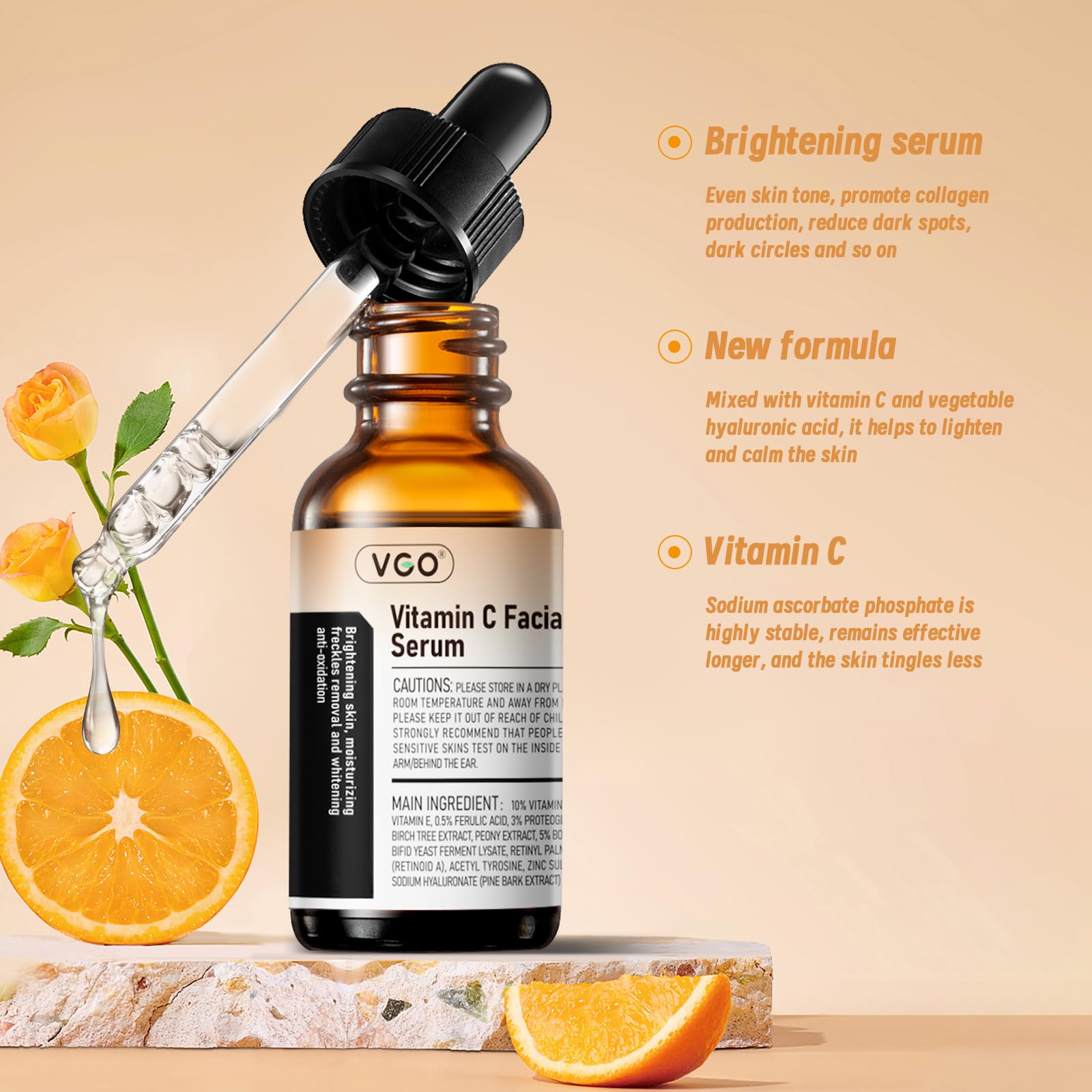 Suero iluminador con vitaminas C y E