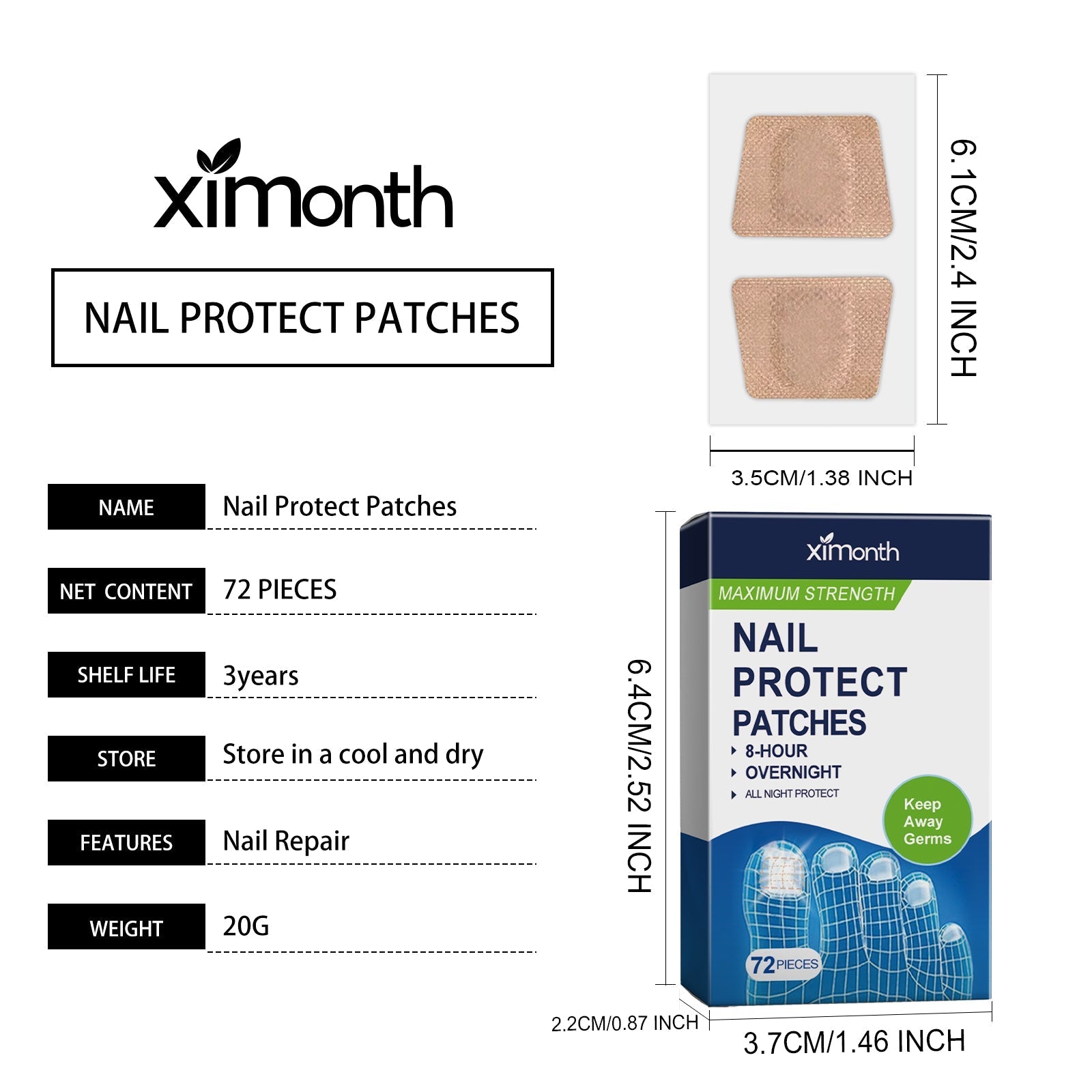 Toenail Strength Protect Patches
