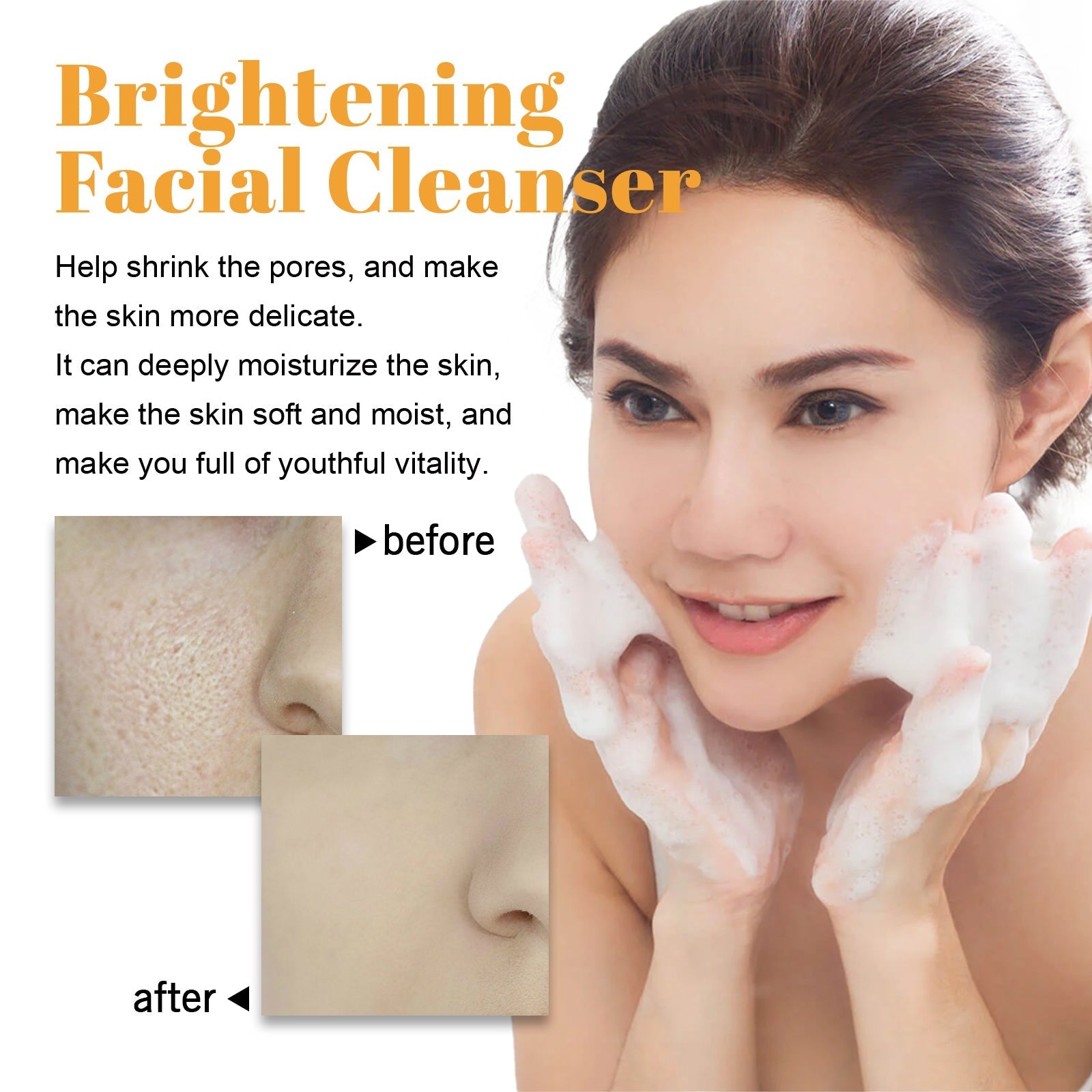 Limpiador facial iluminador con cúrcuma