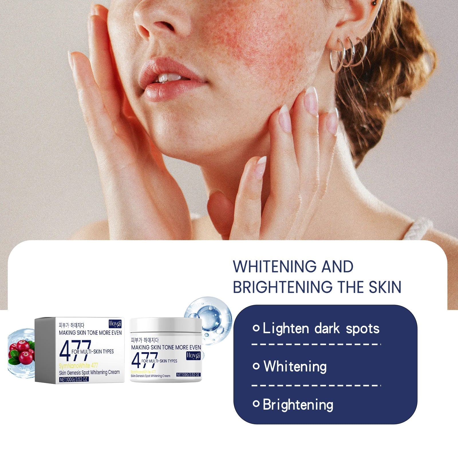 Crema hidratante blanqueadora 477
