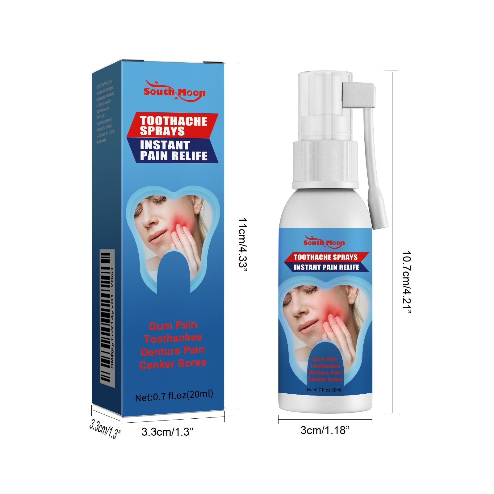 Spray para el dolor de muelas South Moon