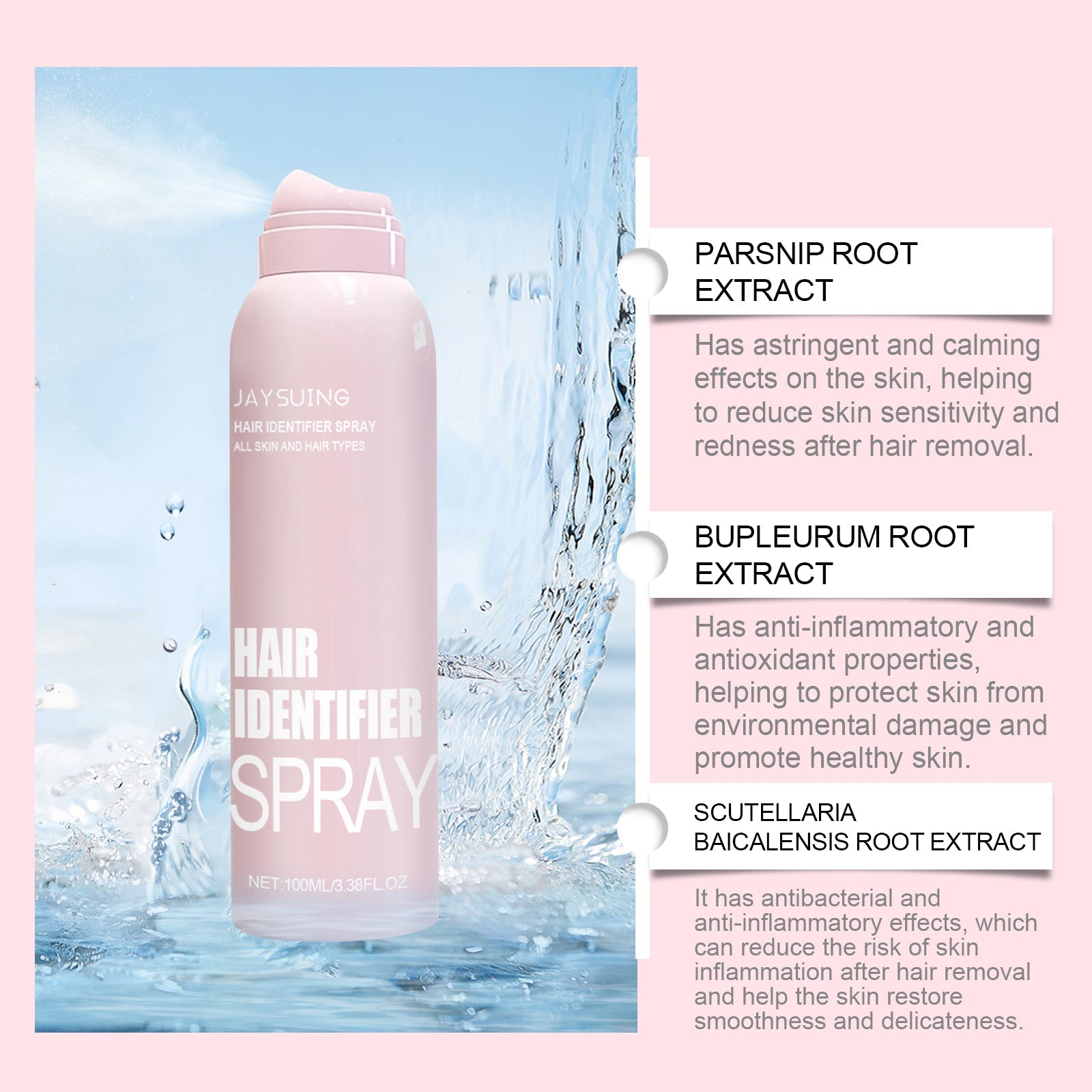 Spray para afeitar el vello facial