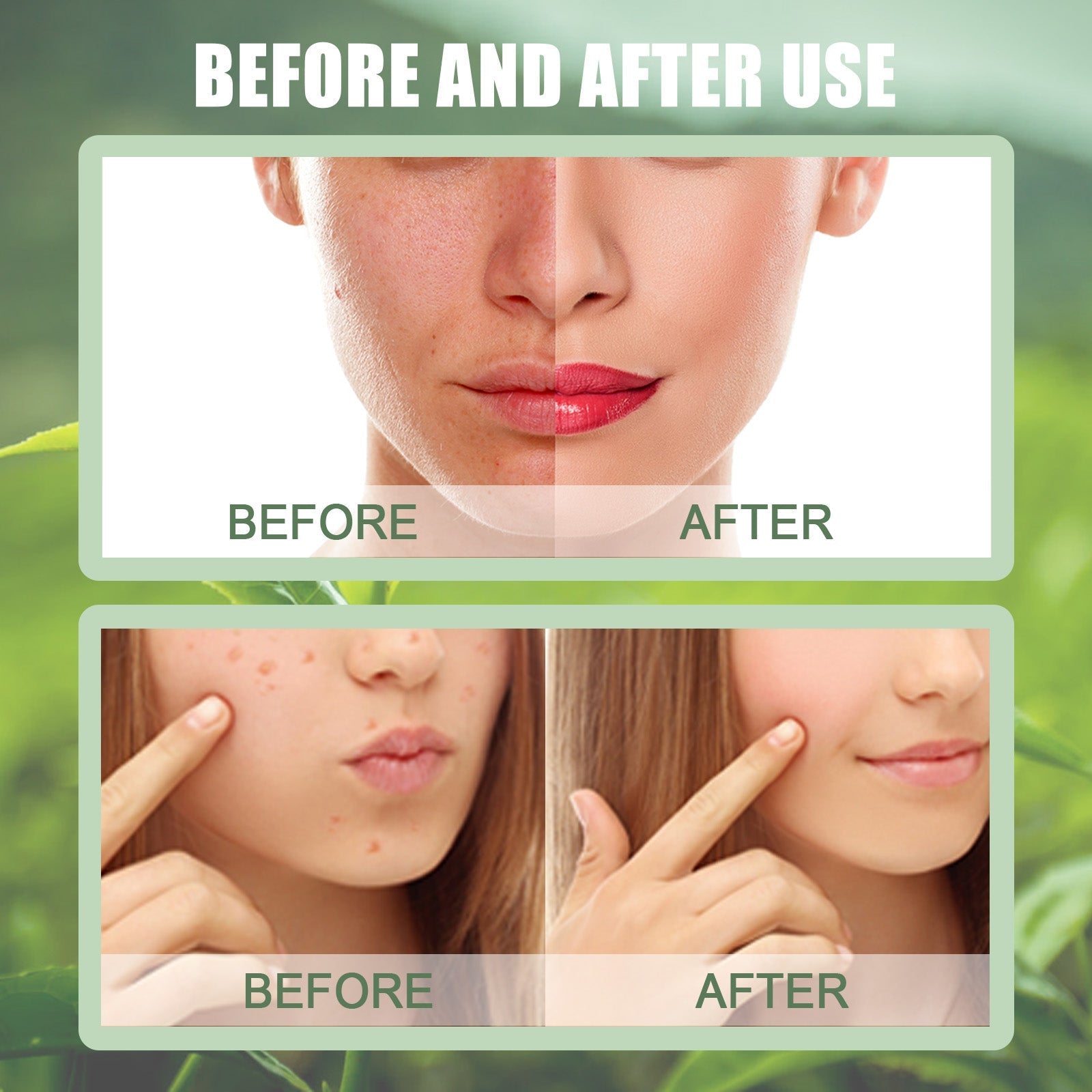 Mascarilla de belleza de té verde