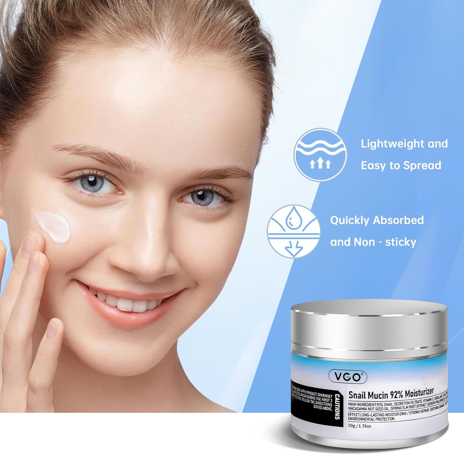 VGO Hidratante facial de caracol