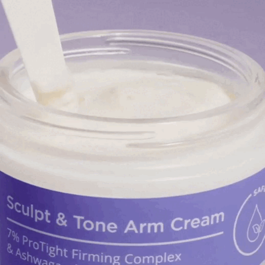 Crema para esculpir y tonificar brazos