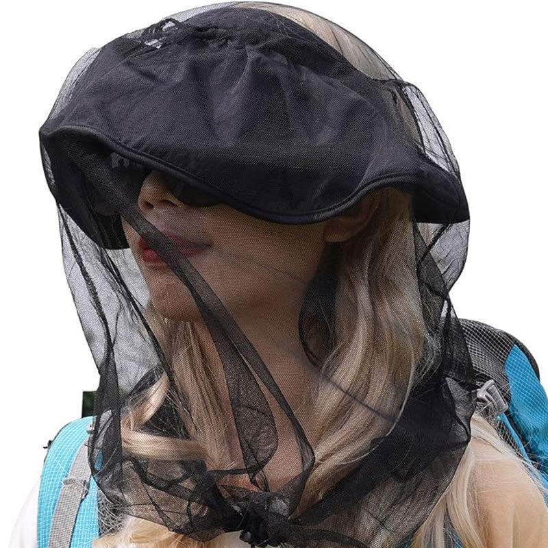 Mosquitera de malla con cordón para la cabeza wohohoho