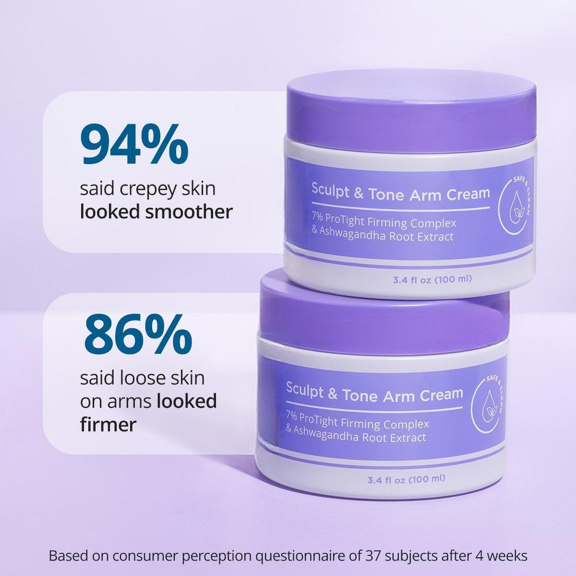 Crema para esculpir y tonificar brazos