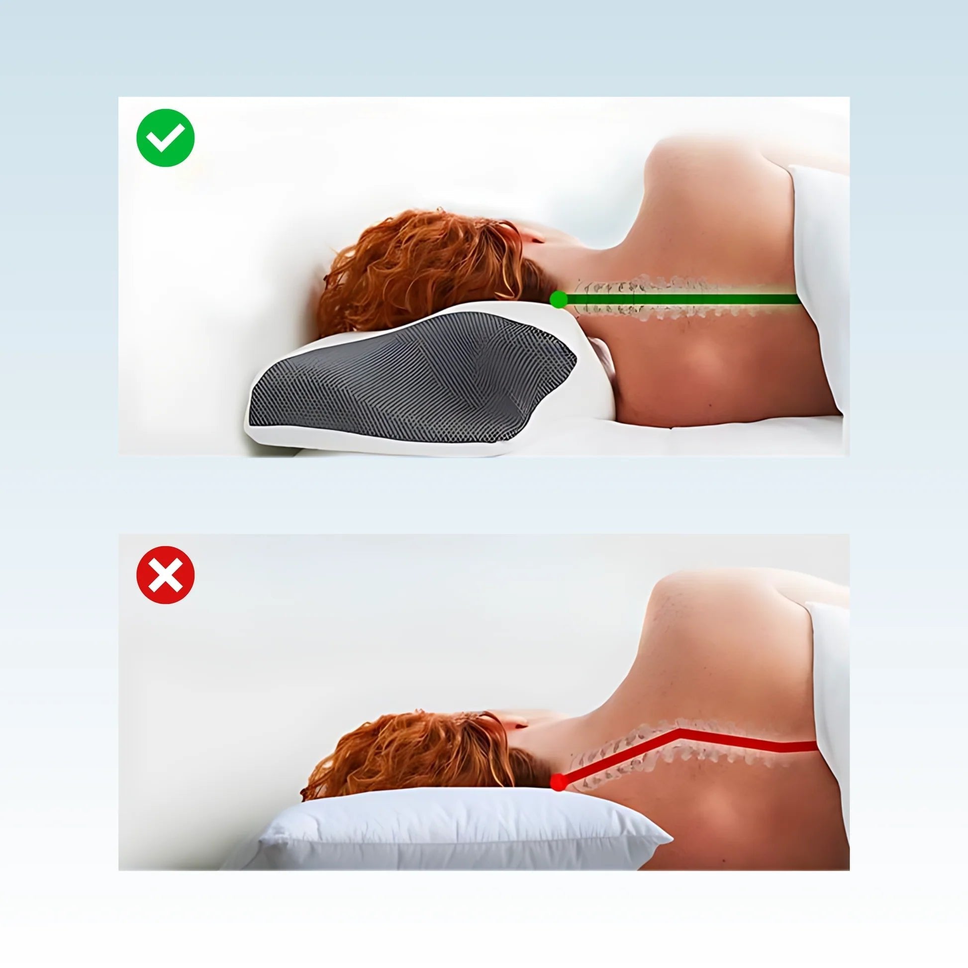 RESTRELIEFTM Premium Contour Relief Pillow