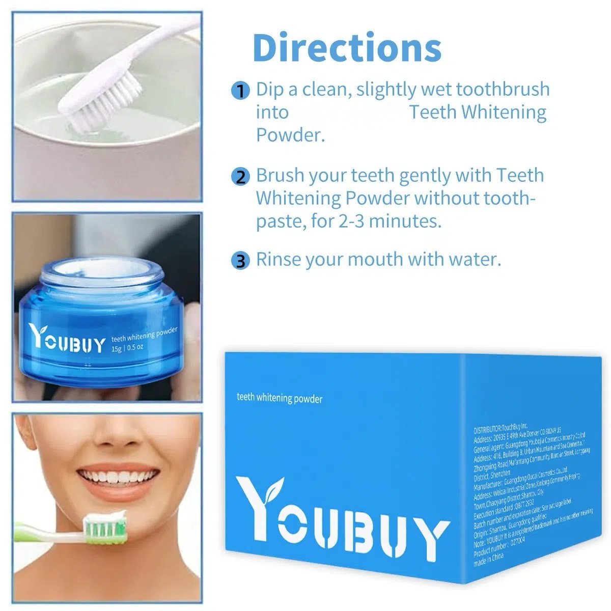 🔥Last Day 49% OFF - Teeth Whitening Powder | Whitening and Stain Removal
