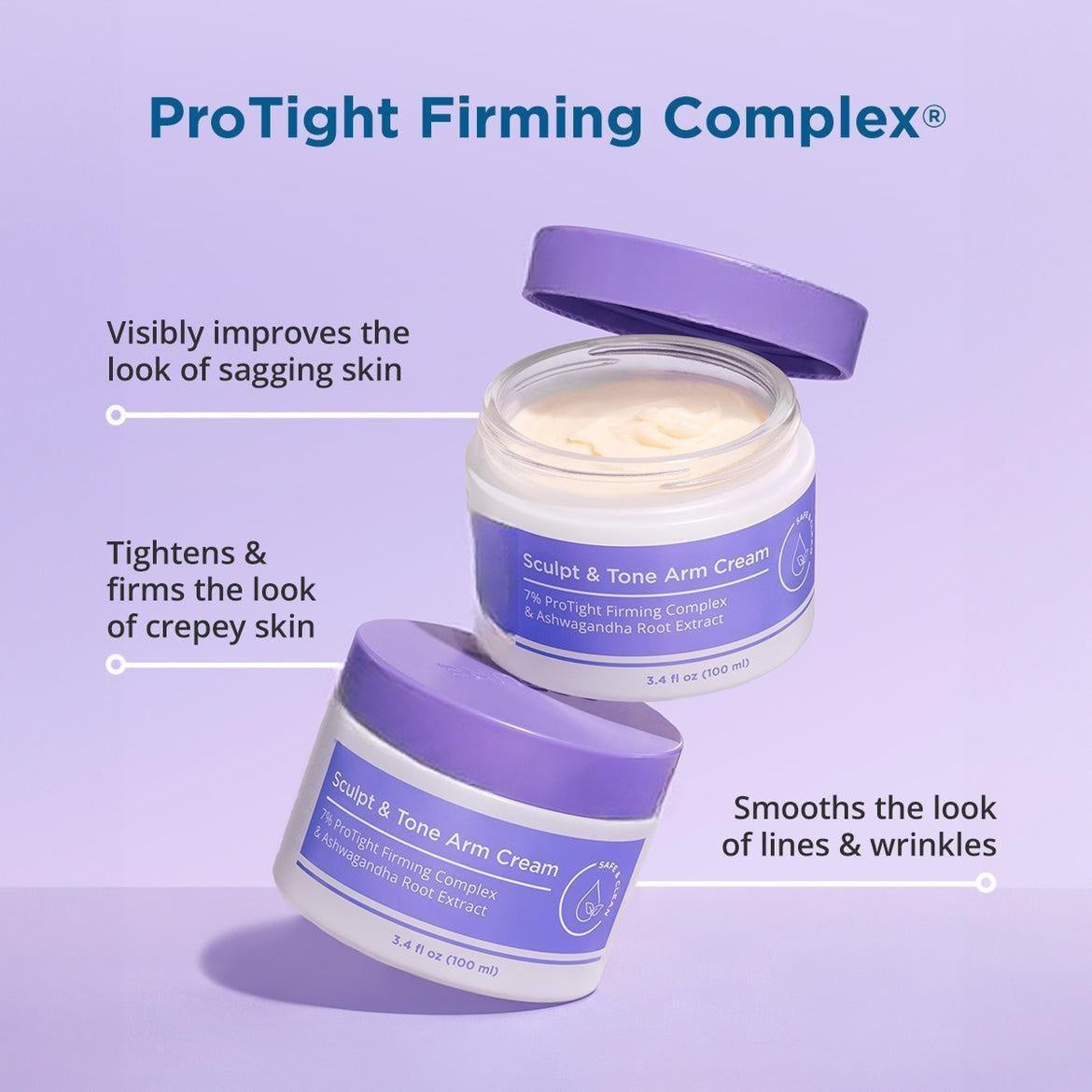 Crema para esculpir y tonificar brazos