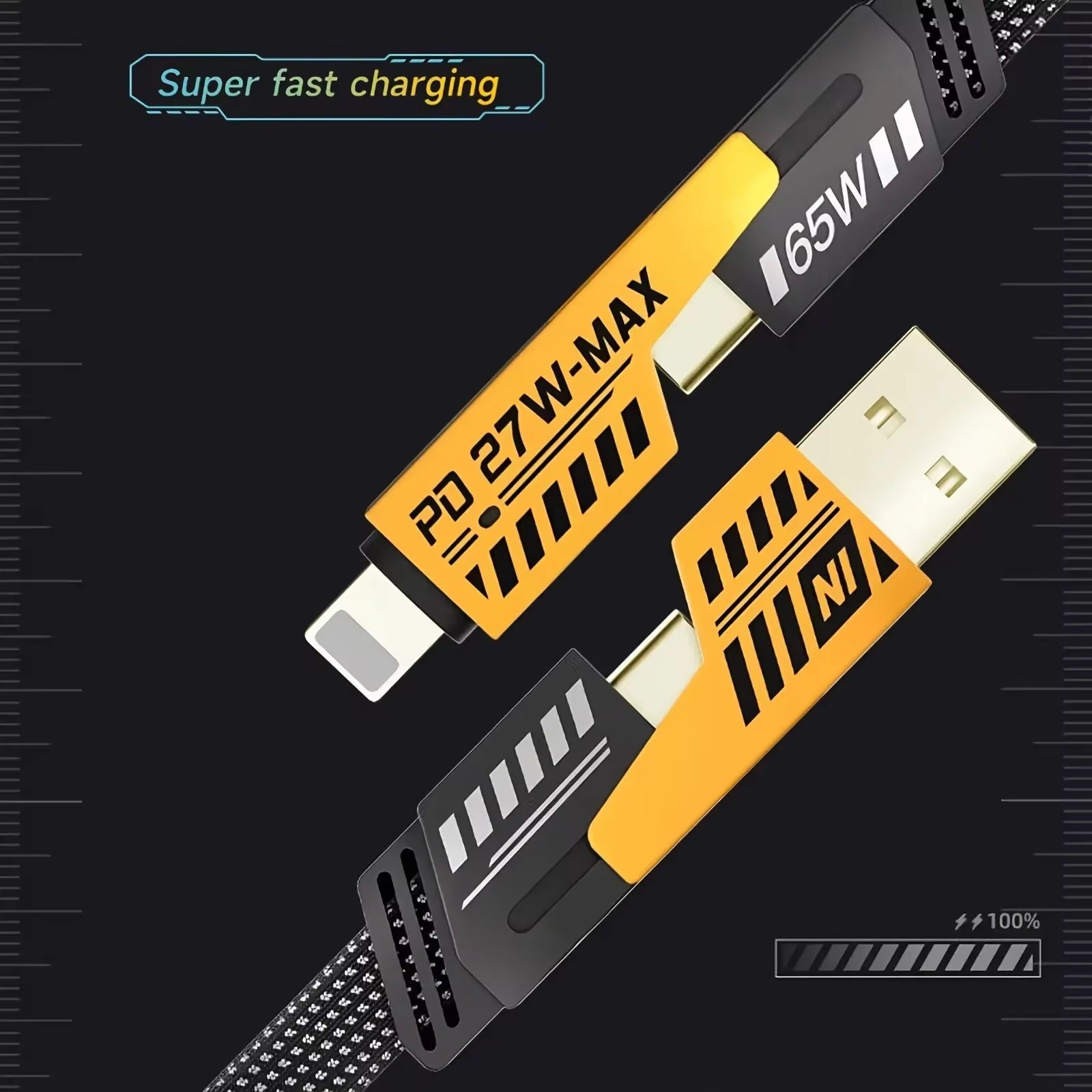 4 in 1 Fast Charging Cable ⚡