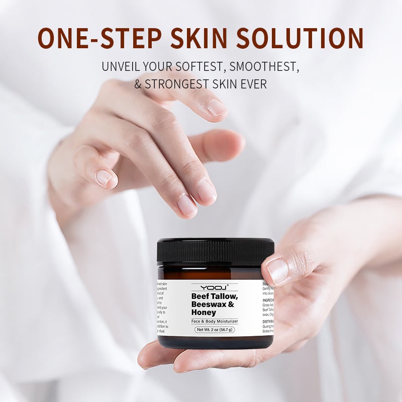 Hidratante facial de sebo de res, cera de abejas y miel