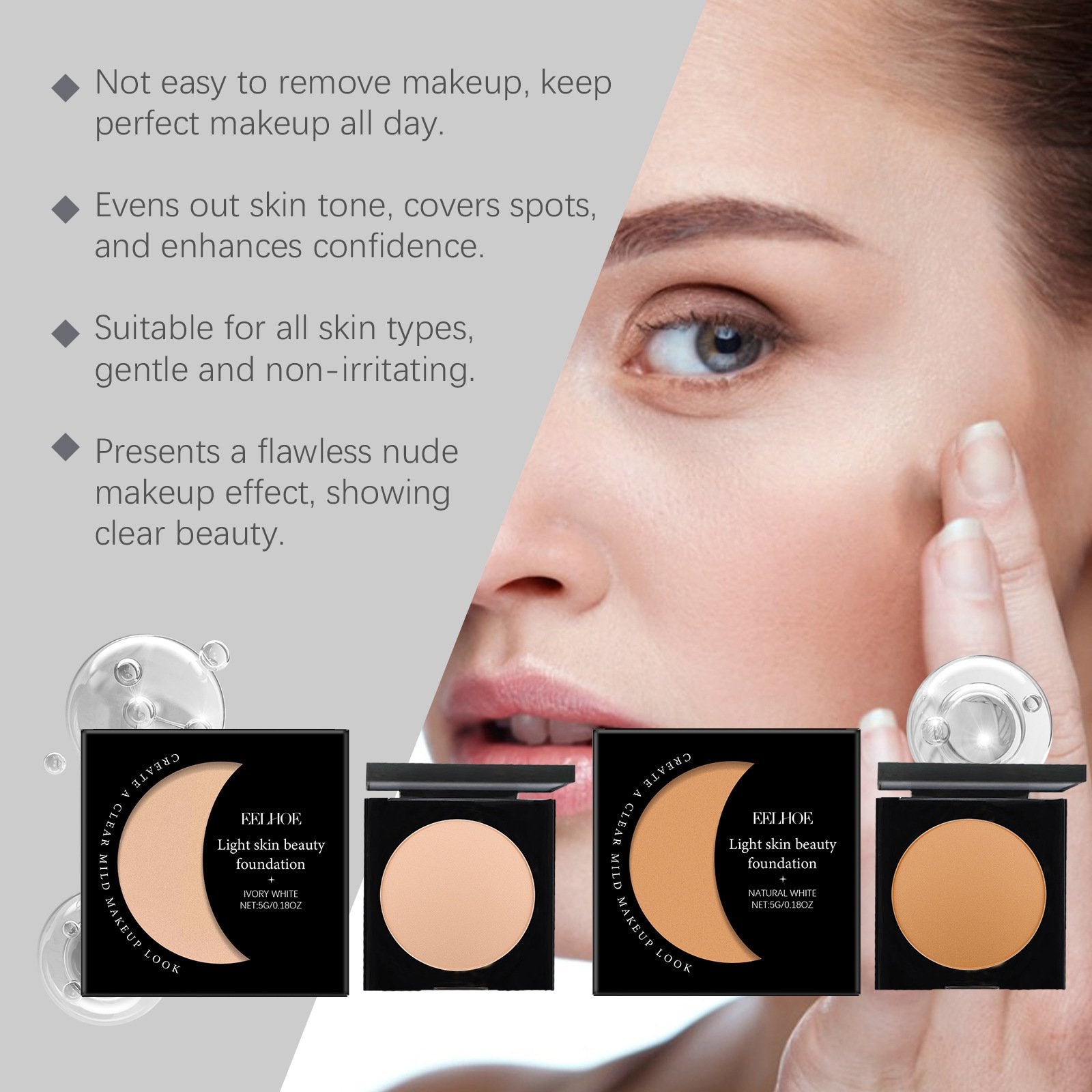 💖Iluminador para debajo de los ojos, corrige e ilumina las ojeras