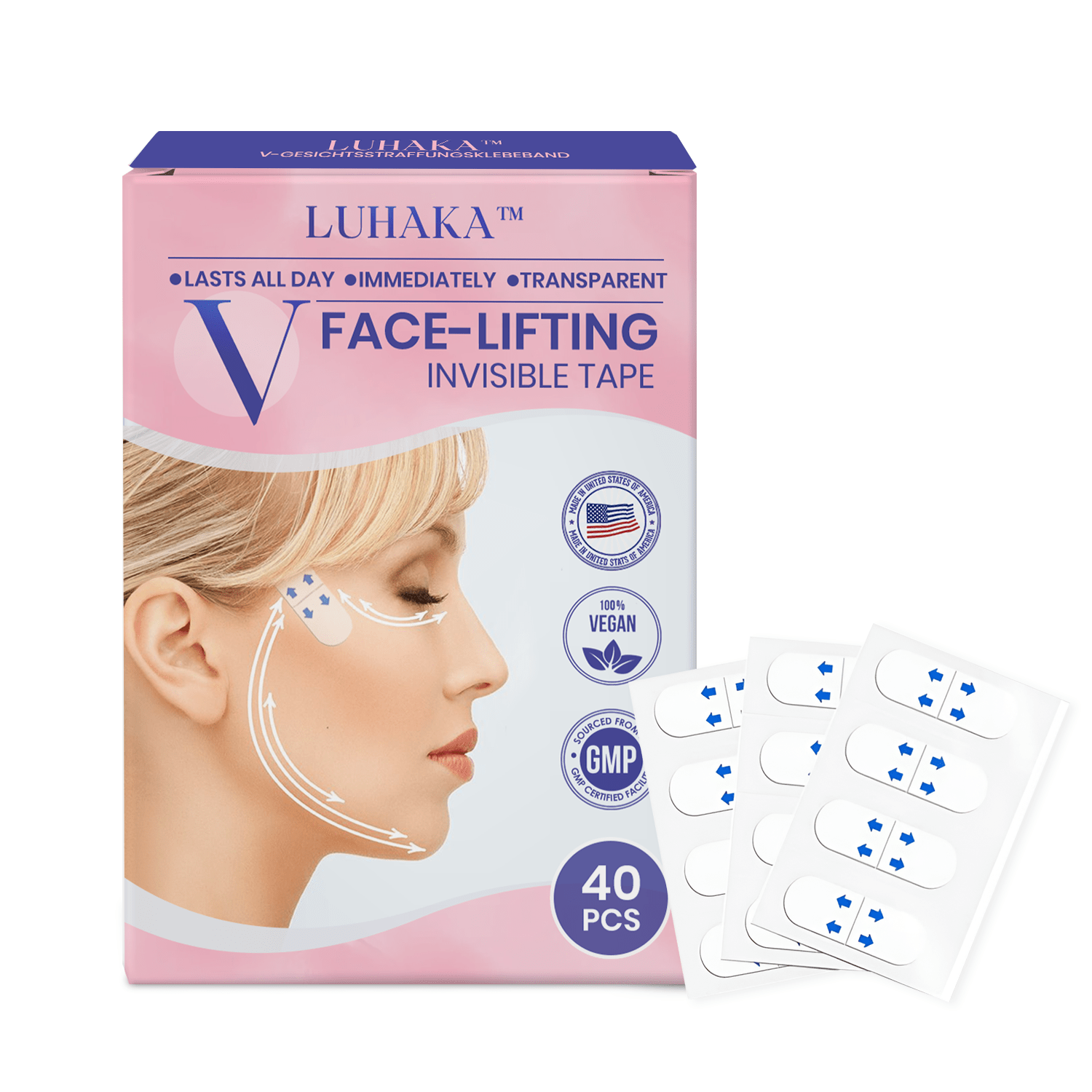 Luhaka™ V-Face Lifting Invisible Adhesive Tape 2