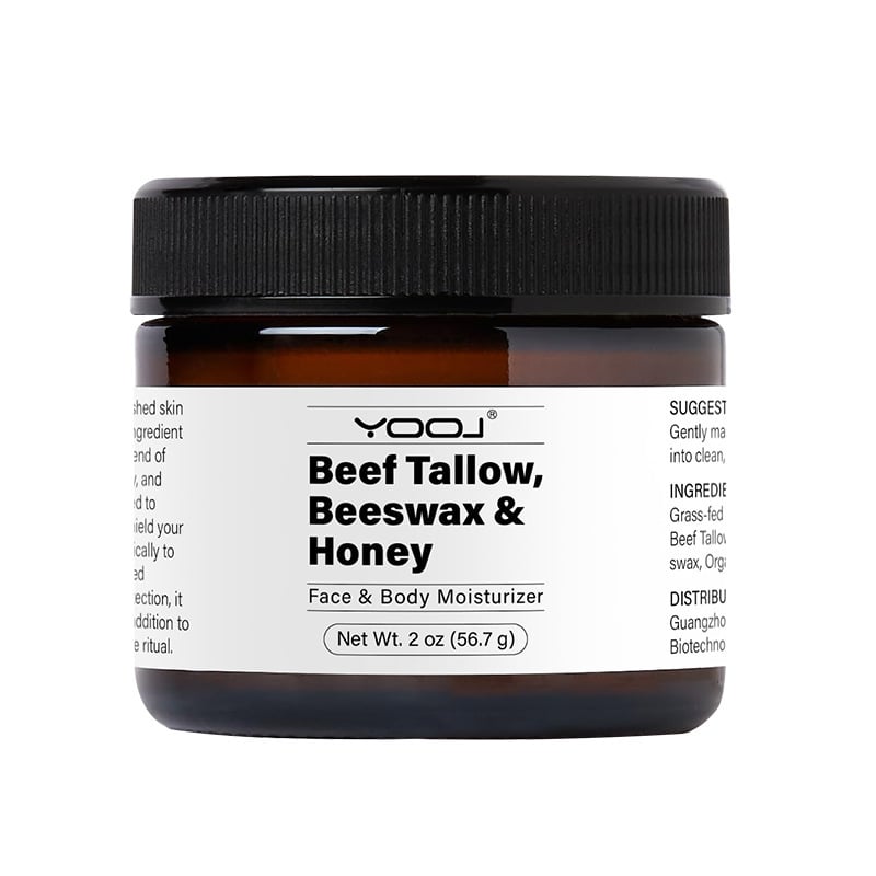 Hidratante facial de sebo de res, cera de abejas y miel