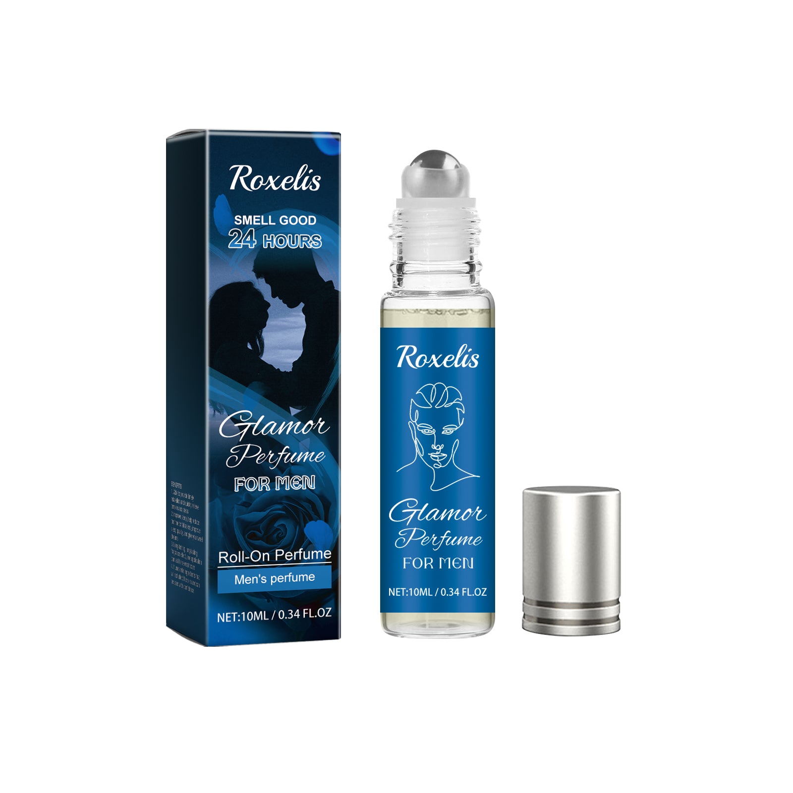 Roxelis Glamor Perfume For Men, Lasting Fragrance Portable Men's Adult Lavender Fresh Exudes Male Charm Niche Flirtatious Appeal Perfume