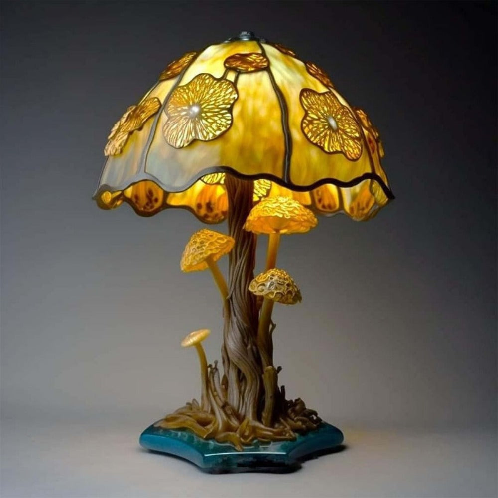 Stained Glass Mushroom Table Lamp (9 Styles)