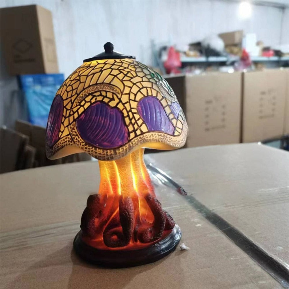 Stained Glass Mushroom Table Lamp (9 Styles)