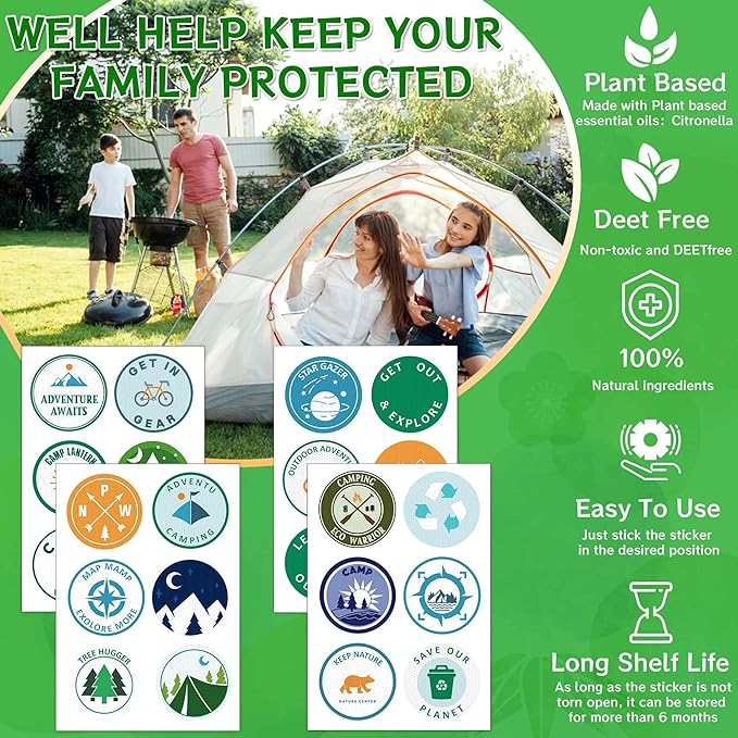 168Pack Mosquito Repellent Patches for Kids